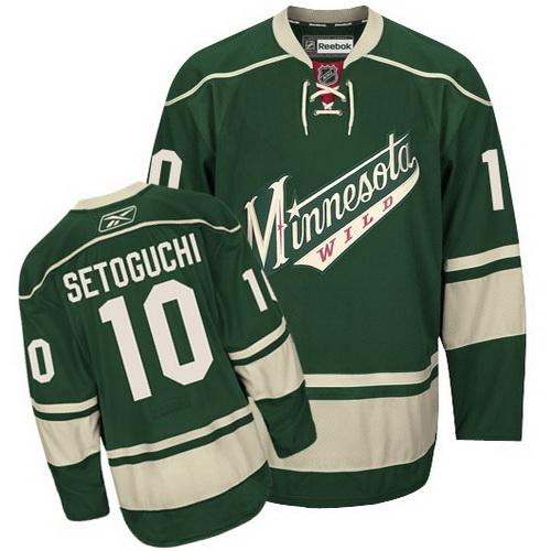 Best sale Minnesota Wild 10 Devin Setoguchi Green NHL Hockey Jersey